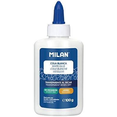 MILAN Scatola espositore 12 bottiglie di colla bianca 100 g MILAN Scatola espositore 12 bottiglie di colla bianca 100 g