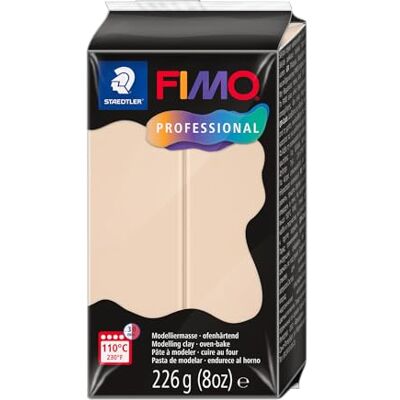 Staedtler FIMO Professional 8042 Pasta per modellare il forno, specifico per professionisti e artisti, prodotto singolo beige, 8042-44 Staedtler FIMO Professional 8042 Pasta per modellare il forno, specifico per professionisti e artisti, prodotto singolo beige, 8042-44