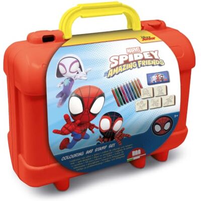 Multiprint Valigetta Travel Set Spidey, Made in Italy, Album da Colorare, con Puzzle e Matite, Set Timbrini Bimbi, in Legno e Gomma Naturale, Inchiostro Lavabile Atossico, Idea Regalo Multiprint Valigetta Travel Set Spidey, Made in Italy, Album da Colorare, con Puzzle e Matite, Set Timbrini Bimbi, in Legno e Gomma Naturale, Inchiostro Lavabile Atossico, Idea Regalo