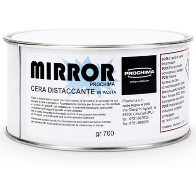 PROCHIMA , Cera Mirror, Pasta Americana di Colore Bianco Opaco, Ideale per la Costruzione dello Stampo e per la Sformatura dei Pezzi, Barattolo da 700 gr PROCHIMA , Cera Mirror, Pasta Americana di Colore Bianco Opaco, Ideale per la Costruzione dello Stampo e per la Sformatura dei Pezzi, Barattolo da 700 gr