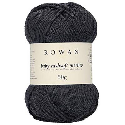 Rowan Baby Cashsoft Merino Anthra 57% Lana 33% Acrilico 10% Chasmere Filato 50g Rowan Baby Cashsoft Merino Anthra 57% Lana 33% Acrilico 10% Chasmere Filato 50g