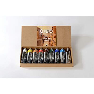 Maimeri Scatola in Cartone con 9 tubi Assortiti 60ml Colori a Olio Classico Maimeri Scatola in Cartone con 9 tubi Assortiti 60ml Colori a Olio Classico