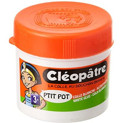 Cléopâtre CB100 Colla vegetale P'tit Pot da 85 g, colore: Bianco Cléopâtre CB100 Colla vegetale P'tit Pot da 85 g, colore: Bianco