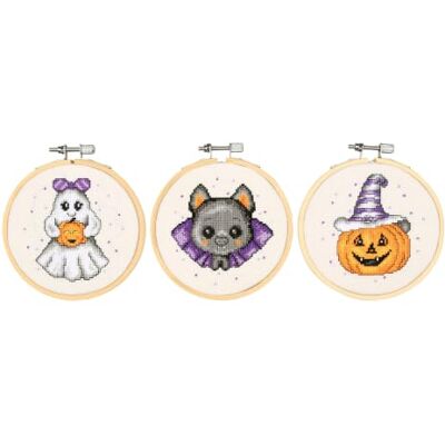 Vervaco Kit Punto Croce Contato Con Telaio Ricamo HALLOWEEN Decorativi Per Pareti 10 x 10 cm Set Fai Da Te Creativo Casa Decor Kit Per Hobby Vervaco Kit Punto Croce Contato Con Telaio Ricamo HALLOWEEN Decorativi Per Pareti 10 x 10 cm Set Fai Da Te Creativo Casa Decor Kit Per Hobby