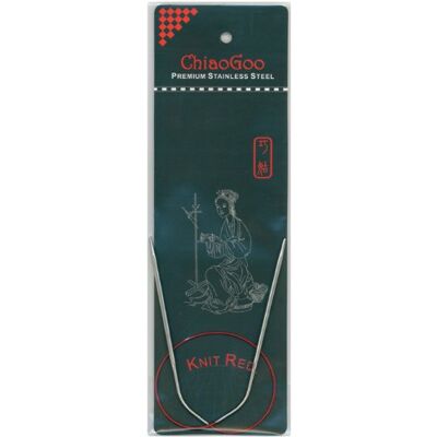 ChiaoGoo Rosso-Ferri da Maglia circolari, 40 cm, Dimensioni 3/3,25 mm, Altri, Multicolore ChiaoGoo Rosso-Ferri da Maglia circolari, 40 cm, Dimensioni 3/3,25 mm, Altri, Multicolore