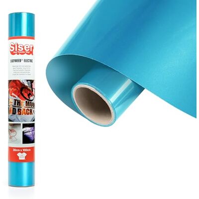 SISER Electric Turchese, 30cm x 1mt vinile termotrasferibile cangiante per la personalizzazione dei tessuti SISER Electric Turchese, 30cm x 1mt vinile termotrasferibile cangiante per la personalizzazione dei tessuti