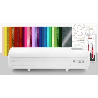 SISER Juliet® Pacchetto Rainbow – Plotter da Taglio Professionale + 25 Fogli Termovinile A4, Spellicolino, Pinzette e Color Guide – Ideale per Progetti Creativi su Tessuto e Cartoncino SISER Juliet® Pacchetto Rainbow – Plotter da Taglio Professionale + 25 Fogli Termovinile A4, Spellicolino, Pinzette e Color Guide – Ideale per Progetti Creativi su Tessuto e Cartoncino