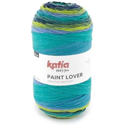 Katıa PAINT LOVER gomitoli da 400 grammi e 1064 metri. (500 Blu-Pistacchio) Katıa PAINT LOVER gomitoli da 400 grammi e 1064 metri. (500 Blu-Pistacchio)