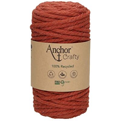 Anchor Crafty macramé cord 116 brick-red set of 4 x hank 250 g Anchor Crafty macramé cord 116 brick-red set of 4 x hank 250 g