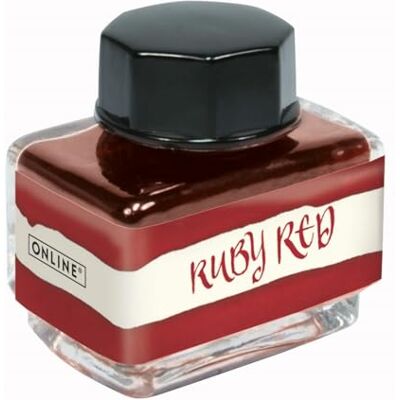 ONLINE Inchiostro Rosso - Flacone da 15ml per Calligrafia e Arte ONLINE Inchiostro Rosso - Flacone da 15ml per Calligrafia e Arte