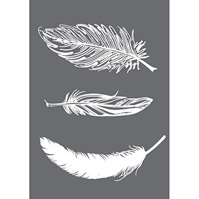 Rayher Stencil: piume, Stencil riutilizzabile per serigrafia, adulto, viola, A5, 1 pz. Rayher Stencil: piume, Stencil riutilizzabile per serigrafia, adulto, viola, A5, 1 pz.