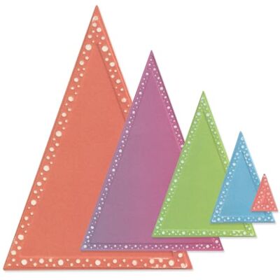 Stensile Framelits Sizzix Triangoli - Per fai-da-te e scrapbooking Stensile Framelits Sizzix Triangoli - Per fai-da-te e scrapbooking