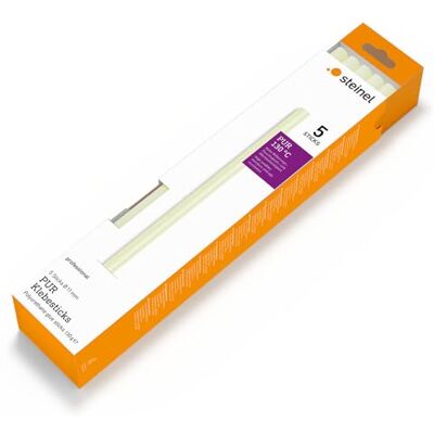 Steinel Stick poliuretanica a Caldo 11 mm, 5 Pezzi, Colla di Fissaggio Extra-Forte, per Interni ed Esterni, Transparent, 11 x 250 mm Steinel Stick poliuretanica a Caldo 11 mm, 5 Pezzi, Colla di Fissaggio Extra-Forte, per Interni ed Esterni, Transparent, 11 x 250 mm