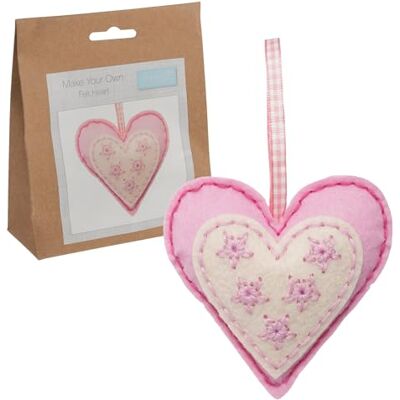 Trimits Feltro Kit: Cuore, Colori Assortiti, Taglia Unica Trimits Feltro Kit: Cuore, Colori Assortiti, Taglia Unica