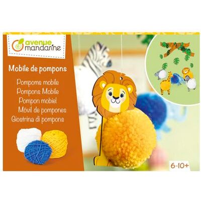 décopatch Avenue Mandarine , Scatola creativa enfant MOBILE DI POMPONS A décopatch Avenue Mandarine , Scatola creativa enfant MOBILE DI POMPONS A