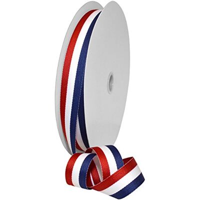 Morex Red, White, And Blue Nastro a Righe in Poliestere, 2,5 cm x 91,4 m, Rosso/Bianco/Blu, Articolo , 1 in x 100 YD Morex Red, White, And Blue Nastro a Righe in Poliestere, 2,5 cm x 91,4 m, Rosso/Bianco/Blu, Articolo , 1 in x 100 YD