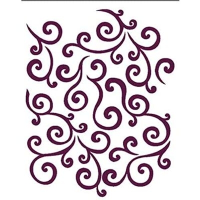 DAYKA Trade Stencil di Stencil con motivo A Trama di Volute, Multicolore, Taglia Unica DAYKA Trade Stencil di Stencil con motivo A Trama di Volute, Multicolore, Taglia Unica