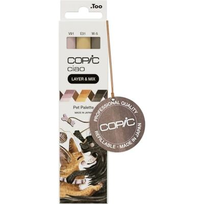 Copic Ciao Layer & Mix Set di 3 Penne Pet Palette Markers, Art & Craft, Colorazione, Grafica, Evidenziatore, Design, Anime Manga Copic Ciao Layer & Mix Set di 3 Penne Pet Palette Markers, Art & Craft, Colorazione, Grafica, Evidenziatore, Design, Anime Manga