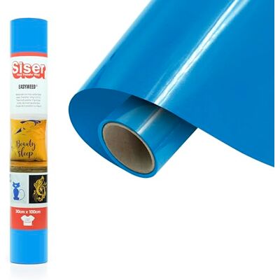 SISER ® EasyWeed® Cielo, 30cm x 1mt, vinile termotrasferibile termoadesivo per personalizzare i tessuti, hobby creativi, certificato VeganOk e Oeko-Tex standard 100 classe I SISER ® EasyWeed® Cielo, 30cm x 1mt, vinile termotrasferibile termoadesivo per personalizzare i tessuti, hobby creativi, certificato VeganOk e Oeko-Tex standard 100 classe I