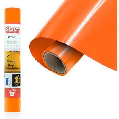 SISER ® EasyWeed® Fluo arancio, 30cm x 1mt, vinile termotrasferibile termoadesivo per personalizzare i tessuti, hobby creativi, certificato VeganOk e Oeko-Tex standard 100 classe I. SISER ® EasyWeed® Fluo arancio, 30cm x 1mt, vinile termotrasferibile termoadesivo per personalizzare i tessuti, hobby creativi, certificato VeganOk e Oeko-Tex standard 100 classe I.