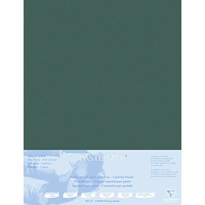 Clairefontaine Passepartout Pastelmat, 50 x 70 cm, 5 Fogli, Antracite Clairefontaine Passepartout Pastelmat, 50 x 70 cm, 5 Fogli, Antracite