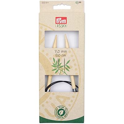 Prym 1530 Bamboo (80 cm, 7,00 mm) Ago a maglia circolare 1 unità Prym 1530 Bamboo (80 cm, 7,00 mm) Ago a maglia circolare 1 unità