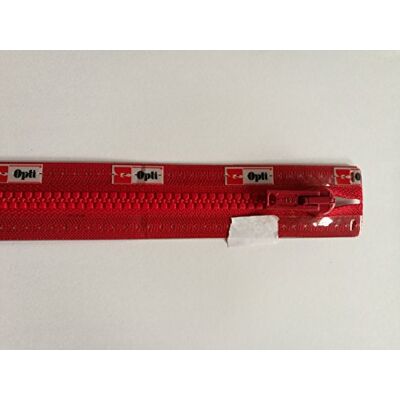 Opti Chiusura Lampo, Poliestere, #00722 Rosso, 80 cm Opti Chiusura Lampo, Poliestere, #00722 Rosso, 80 cm