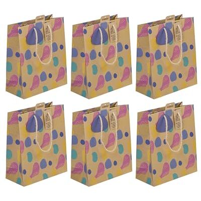 Eurowrap CLAIREFONTAINE pack Pack 6 sacchetti regalo per adulti 21,5x10 Eurowrap CLAIREFONTAINE pack Pack 6 sacchetti regalo per adulti 21,5x10