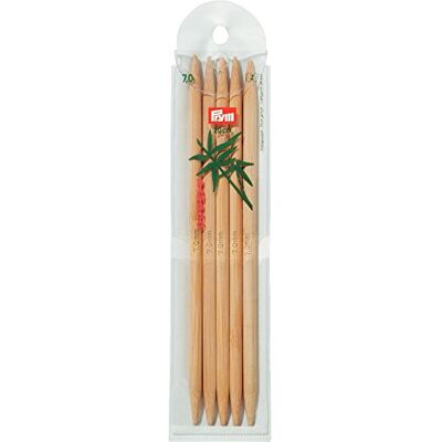 Prym Bamboo (20 cm, 7,00 mm) ago a Doppio Punto 1 unità Prym Bamboo (20 cm, 7,00 mm) ago a Doppio Punto 1 unità