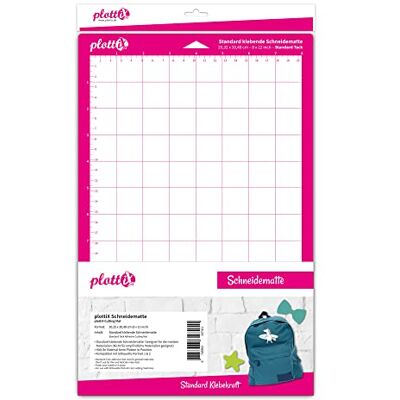plottiX Tappetino da taglio, in plastica, magenta, 20,32 x 30,48 cm plottiX Tappetino da taglio, in plastica, magenta, 20,32 x 30,48 cm