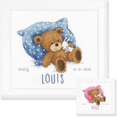 Vervaco Kit Punto Croce Contato DOLCE ORSO Annuncio Nascita Punto Croce ca. 22 x 21 cm Regalo Personalizzato Set Fai Da Te Attività Creative Adulti Benvenuto Bambino Cross Stitch Vervaco Kit Punto Croce Contato DOLCE ORSO Annuncio Nascita Punto Croce ca. 22 x 21 cm Regalo Personalizzato Set Fai Da Te Attività Creative Adulti Benvenuto Bambino Cross Stitch