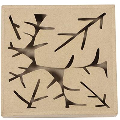 décopatch Scatola Vegetazione quadrata da decorare in cartapesta Marrone scatola singola Contenitore FAI DA TE e Hobby Creativi 17x17x3 cm décopatch Scatola Vegetazione quadrata da decorare in cartapesta Marrone scatola singola Contenitore FAI DA TE e Hobby Creativi 17x17x3 cm