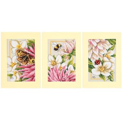 Lanarte Kit Punto Croce Contato SET DI 3 DALIE ROSA Biglietti Con Finestra Per Punto Croce ca. 10,5 x 15 cm Set Fai Da Te Creativo Adulti Ricamo Cartoline Ricamate Accessori Per Lavoretti Creativi Lanarte Kit Punto Croce Contato SET DI 3 DALIE ROSA Biglietti Con Finestra Per Punto Croce ca. 10,5 x 15 cm Set Fai Da Te Creativo Adulti Ricamo Cartoline Ricamate Accessori Per Lavoretti Creativi