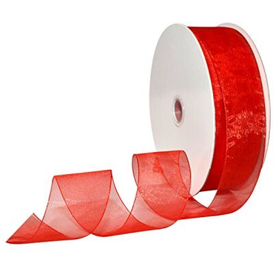 Morex 91809/100 – 609 di Nylon Organza, 1 1/2-inch da 91,4 m, Rosso Morex 91809/100 – 609 di Nylon Organza, 1 1/2-inch da 91,4 m, Rosso