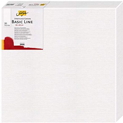 KREUL 648080 Tela stirata Solo Goya 3D Linea Basic, telaio 80 x 80 cm, profondità extra circa 3,8 cm, 100% cotone 4 volte primerizzato, per colori a olio, acrilici e gouache KREUL 648080 Tela stirata Solo Goya 3D Linea Basic, telaio 80 x 80 cm, profondità extra circa 3,8 cm, 100% cotone 4 volte primerizzato, per colori a olio, acrilici e gouache
