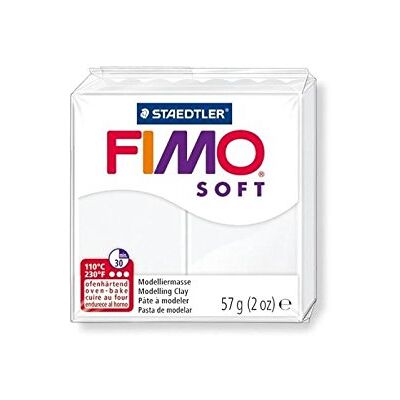 Staedtler - Fimo Soft - Bianco - 57 g - Pasta modellabile Staedtler - Fimo Soft - Bianco - 57 g - Pasta modellabile