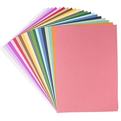 Sizzix Fogli di cartoncino Surfacez A4 20 colori tenui 80SH Sizzix Fogli di cartoncino Surfacez A4 20 colori tenui 80SH