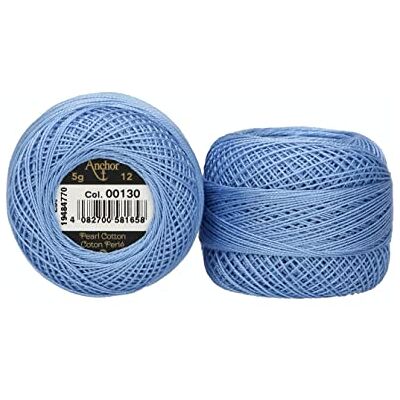 Anchor Filato di Perle 12, Spessore: 12, Presentazione: 5G, Lunghezza: 56M 130 Fili da Ricamo Anchor Filato di Perle 12, Spessore: 12, Presentazione: 5G, Lunghezza: 56M 130 Fili da Ricamo
