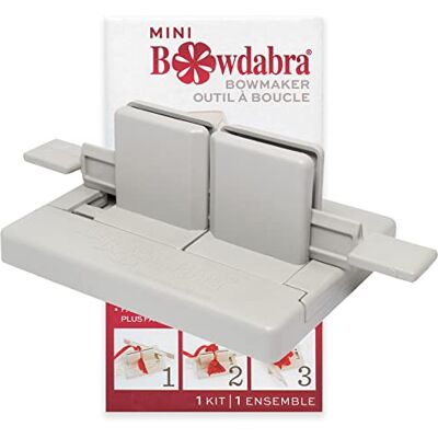 Morex Mini strumento per creare fiocchi a nastro, grigio, decorativo, unisex, per tutte le età e tutte le stagioni Morex Mini strumento per creare fiocchi a nastro, grigio, decorativo, unisex, per tutte le età e tutte le stagioni