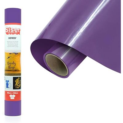 SISER ® EasyWeed® Violetta, 30cm x 1mt, vinile termotrasferibile termoadesivo per personalizzare i tessuti, hobby creativi, certificato VeganOk e Oeko-Tex standard 100 classe I. SISER ® EasyWeed® Violetta, 30cm x 1mt, vinile termotrasferibile termoadesivo per personalizzare i tessuti, hobby creativi, certificato VeganOk e Oeko-Tex standard 100 classe I.