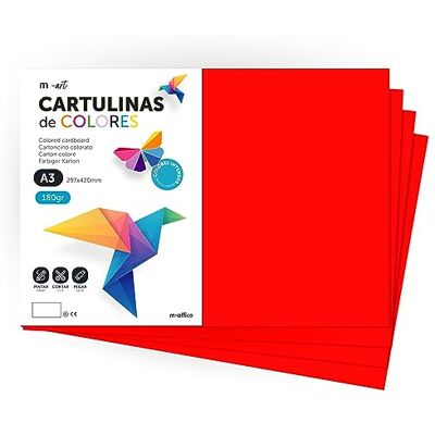M-Office - Cartulina A4 180g - A4 - Assorted - Cardstock M-Office - Cartulina A4 180g - A4 - Assorted - Cardstock