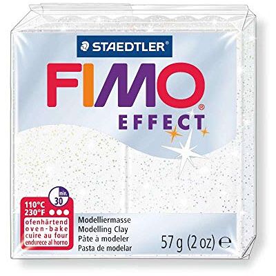 Staedtler Fimo Effect 8020-052 Argilla 56g Bianco Glitter Staedtler Fimo Effect 8020-052 Argilla 56g Bianco Glitter
