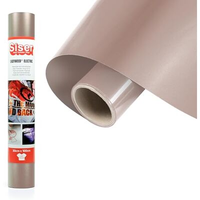SISER ® Electric Champagne, 30cm x 1mt, Vinile Termotrasferibile Termoadesivo Cangiante per la Personalizzazione dei Tessuti, Abbigliamento e Accessori, Hobby Creativi, Facile da Tagliare SISER ® Electric Champagne, 30cm x 1mt, Vinile Termotrasferibile Termoadesivo Cangiante per la Personalizzazione dei Tessuti, Abbigliamento e Accessori, Hobby Creativi, Facile da Tagliare