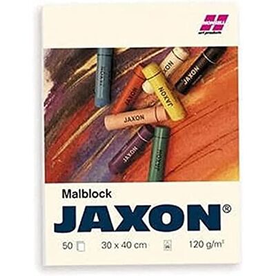 Honsell JAXON Blocco da colorare, 30 x 40 cm, 50 fogli, 120 g/m², bianco puro, privo di acidi, resistente alla luce e all'invecchiamento, per pastelli a olio e pastello, piombo, colori e pastelli a cera Honsell JAXON Blocco da colorare, 30 x 40 cm, 50 fogli, 120 g/m², bianco puro, privo di acidi, resistente alla luce e all'invecchiamento, per pastelli a olio e pastello, piombo, colori e pastelli a cera