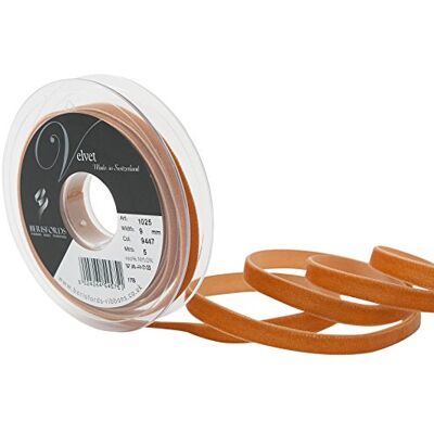 Berisfords Nastro di velluto, rame, 10,2 x 1,5 x 10,2 cm Berisfords Nastro di velluto, rame, 10,2 x 1,5 x 10,2 cm