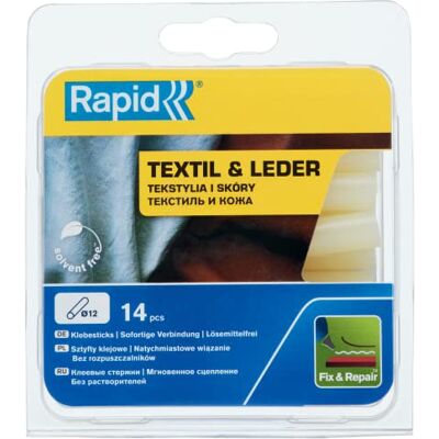 Rapid R: colla D12 tessuto in pelle.14 pezzi 94 mm est Rapid R: colla D12 tessuto in pelle.14 pezzi 94 mm est
