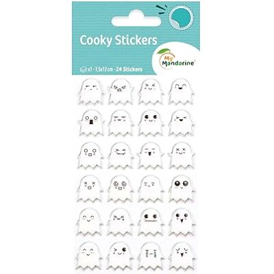 Maildor ADESIVI 3D Cooky confezione da 10 fogli 12x8 cm 240 adesivi fantasmi Maildor ADESIVI 3D Cooky confezione da 10 fogli 12x8 cm 240 adesivi fantasmi