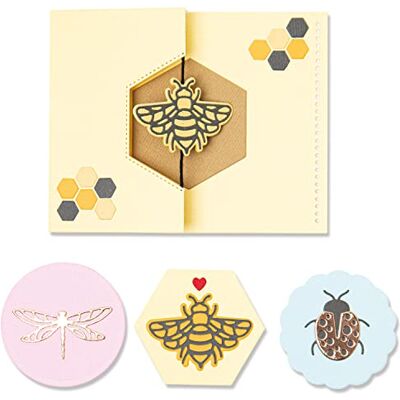Sizzix Thinlits Die Set 16PK Summer Spinner Card di Lisa Jones Capitolo 2 2022 Sizzix Thinlits Die Set 16PK Summer Spinner Card di Lisa Jones Capitolo 2 2022