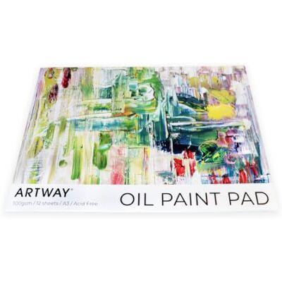 ArtWay A3 Carta Olio, 12 Fogli, 300g/m², Preimprimata, Effetto Tela Per Olio, Acrilico e Gouache, Bordo Incollato, Senza Acidi ArtWay A3 Carta Olio, 12 Fogli, 300g/m², Preimprimata, Effetto Tela Per Olio, Acrilico e Gouache, Bordo Incollato, Senza Acidi