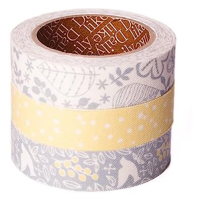 Dailylike Set 3 nastri adesivi cotone winter forest 15 mm x3 m. Dailylike Set 3 nastri adesivi cotone winter forest 15 mm x3 m.